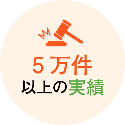 5万件以上の実績